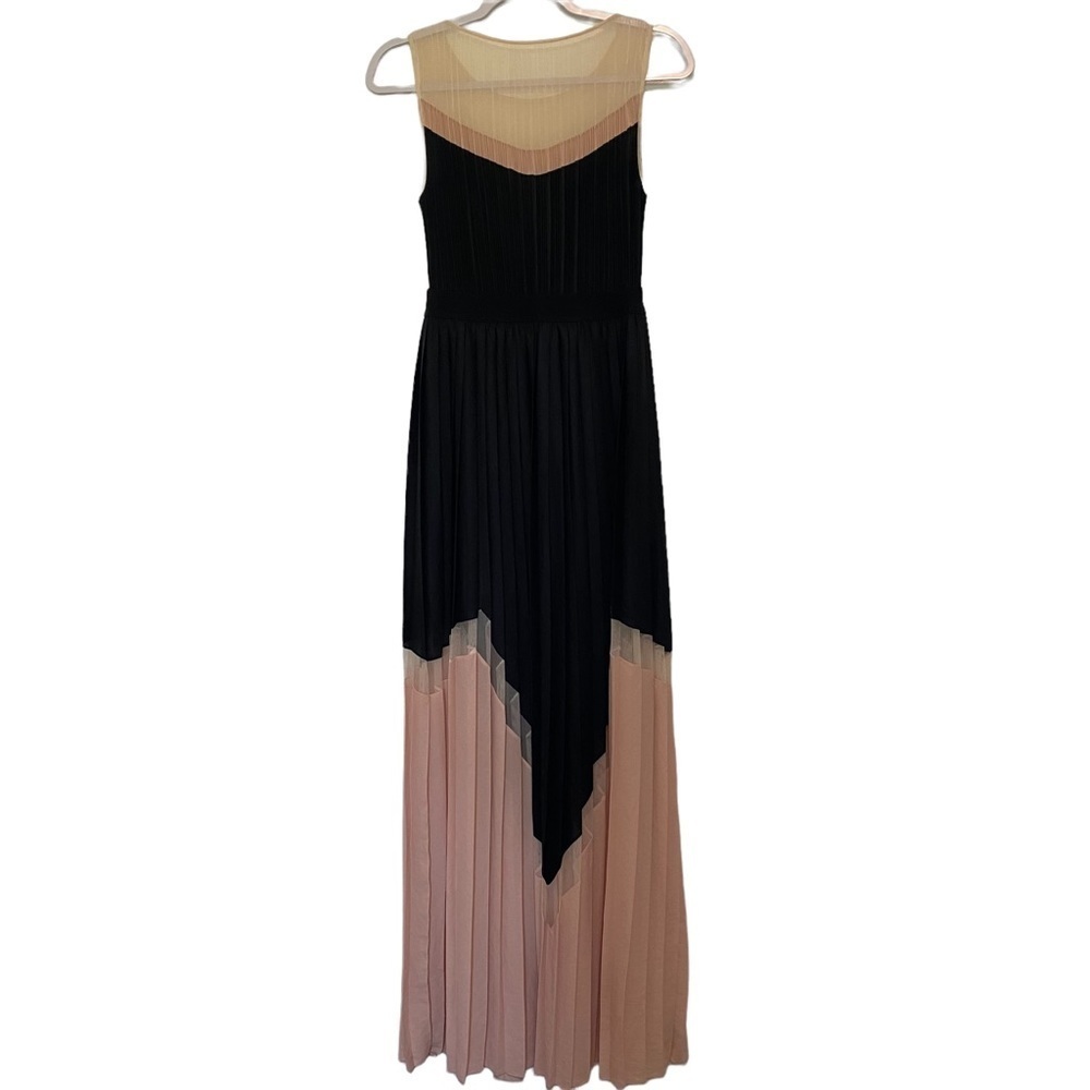 Bcbgmazazria Katherine Colorblock Pleated Maxi Formal Dress - Picture 2 of 2